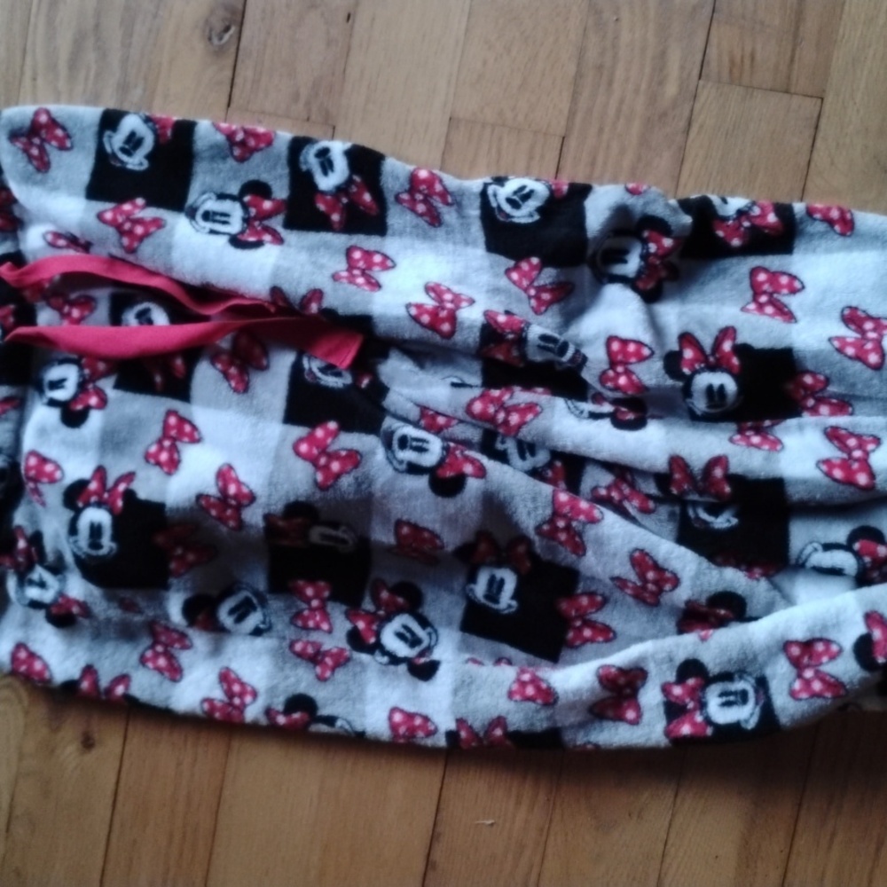 MINNIE MOUSE FLEECE LOUNGE PANTS VNC Disney Sz LG